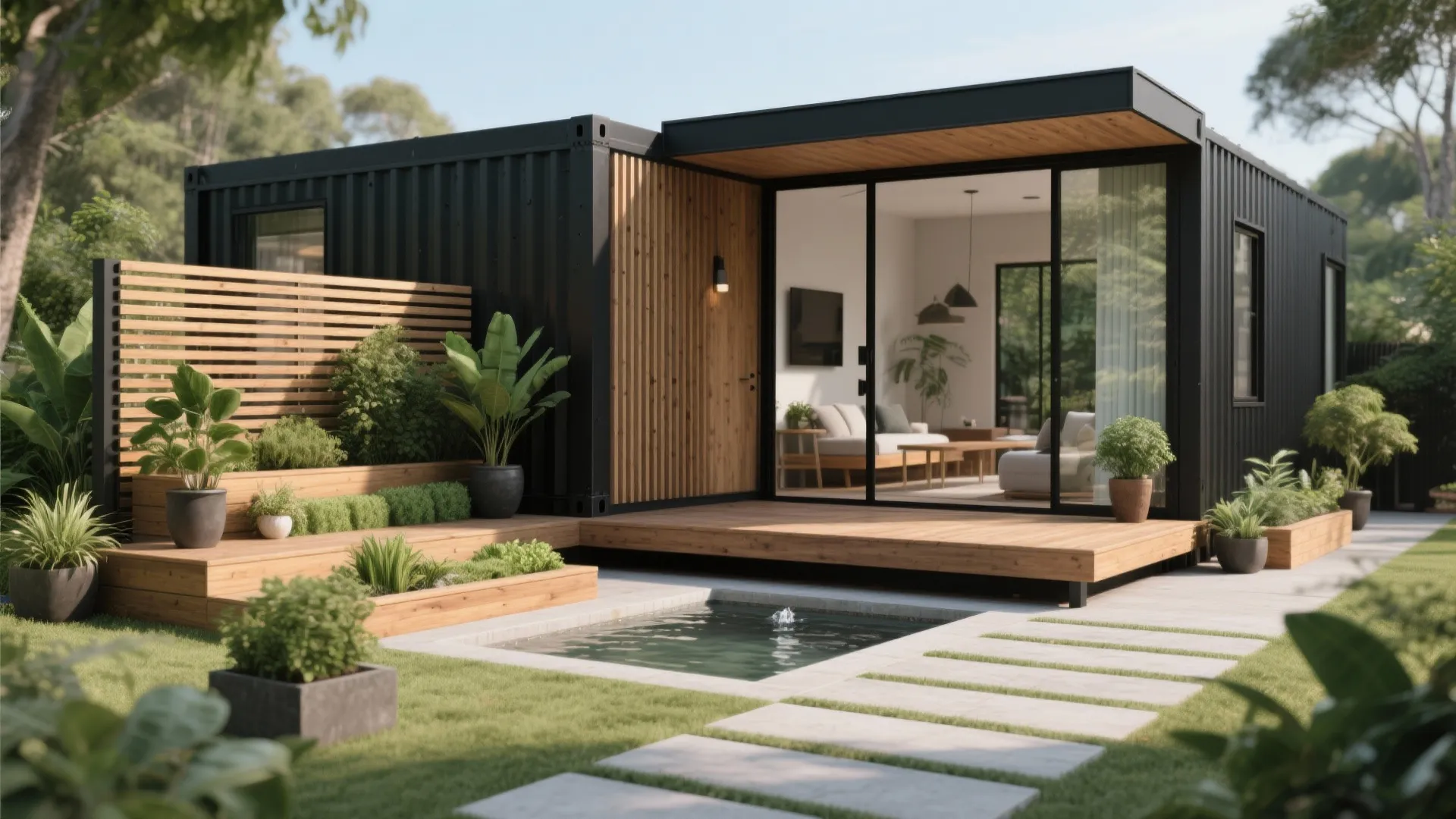 Indoor–outdoor continuity: decks, screens, and green layers