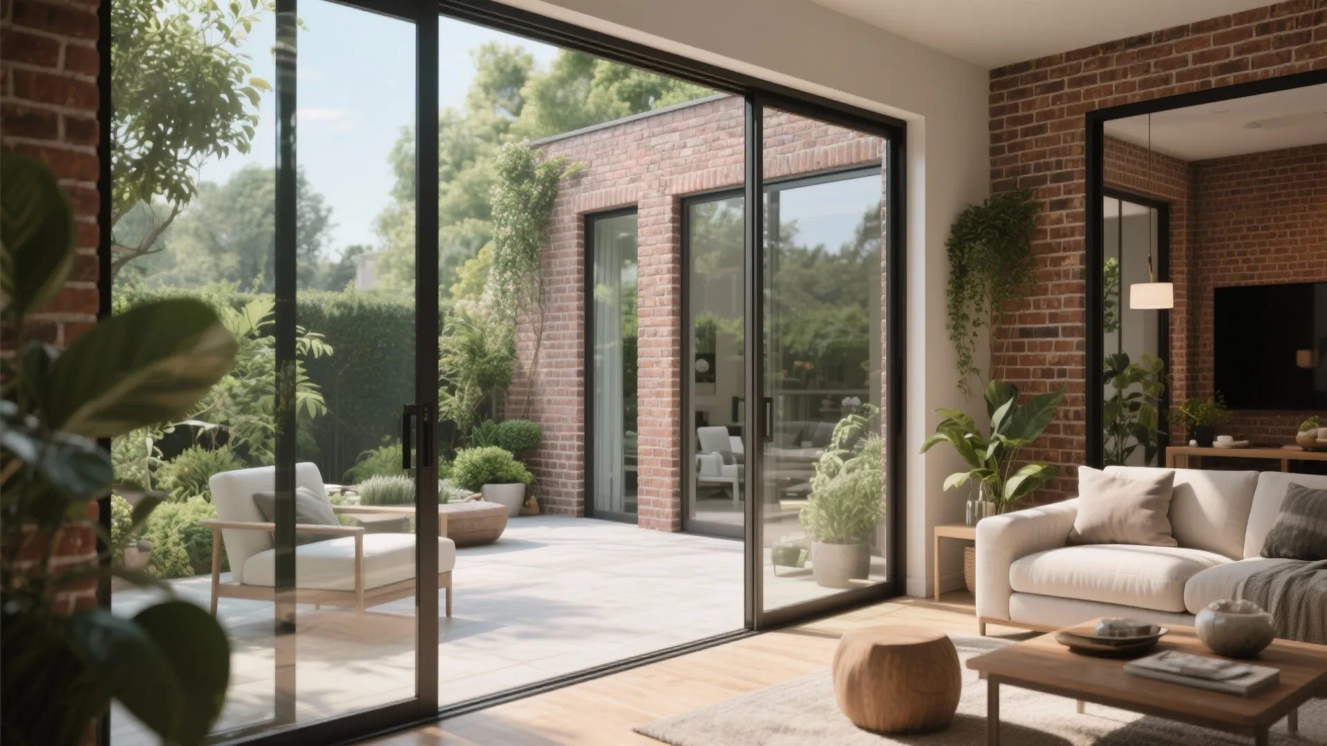 9. Outdoor-Indoor Brick Continuity