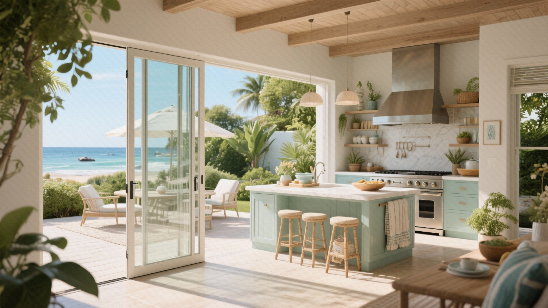 10 Summer Kitchen Design Ideas