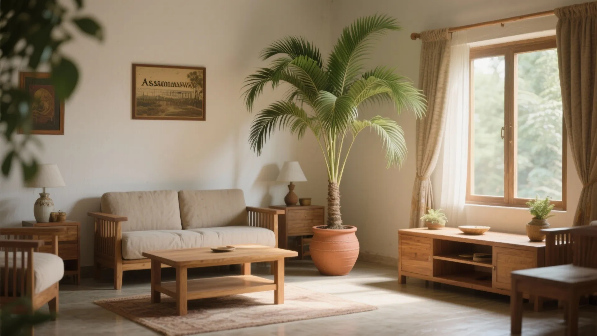 Indoor plants as focal points