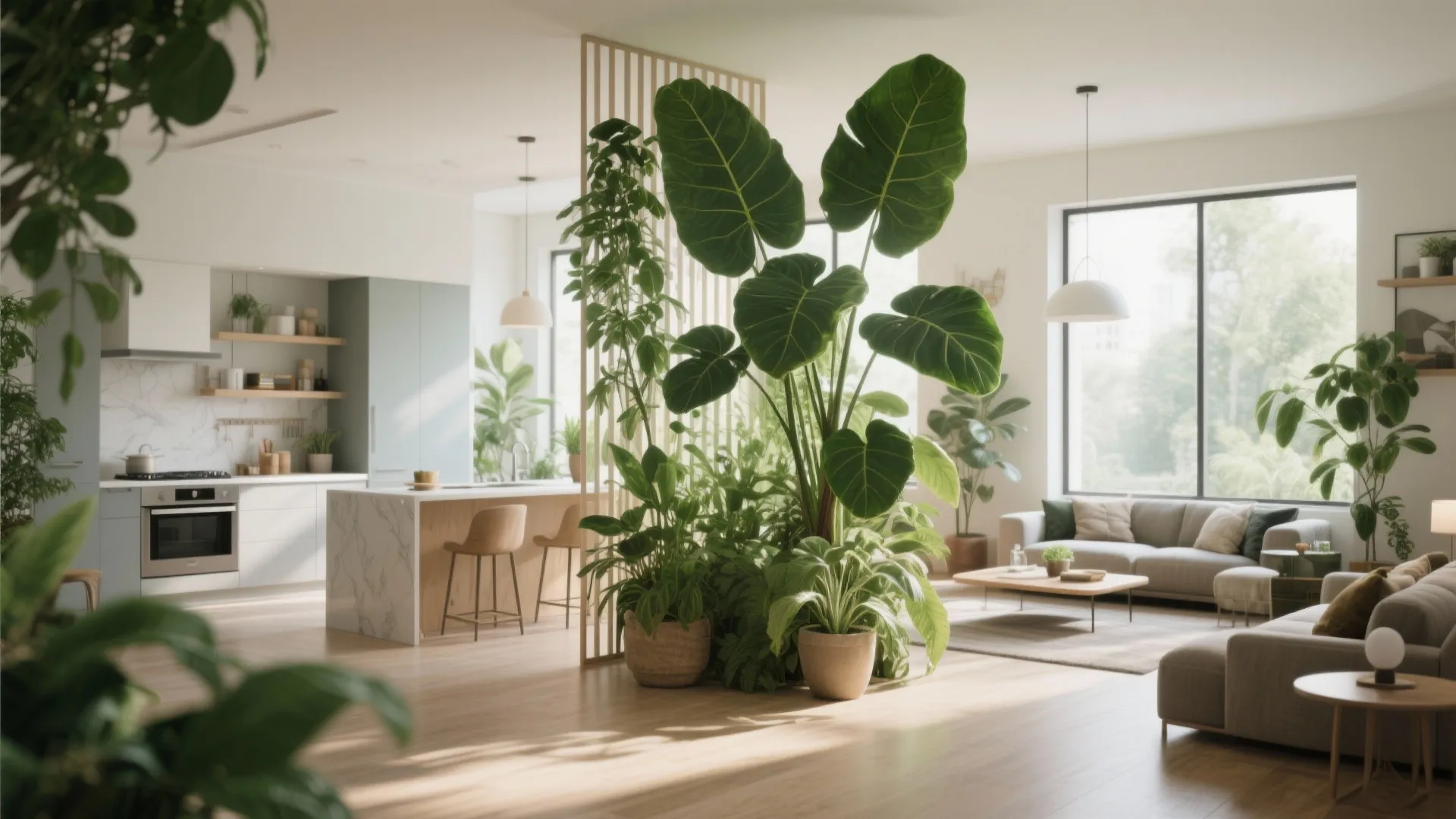 10. Indoor Plants as Natural Dividers