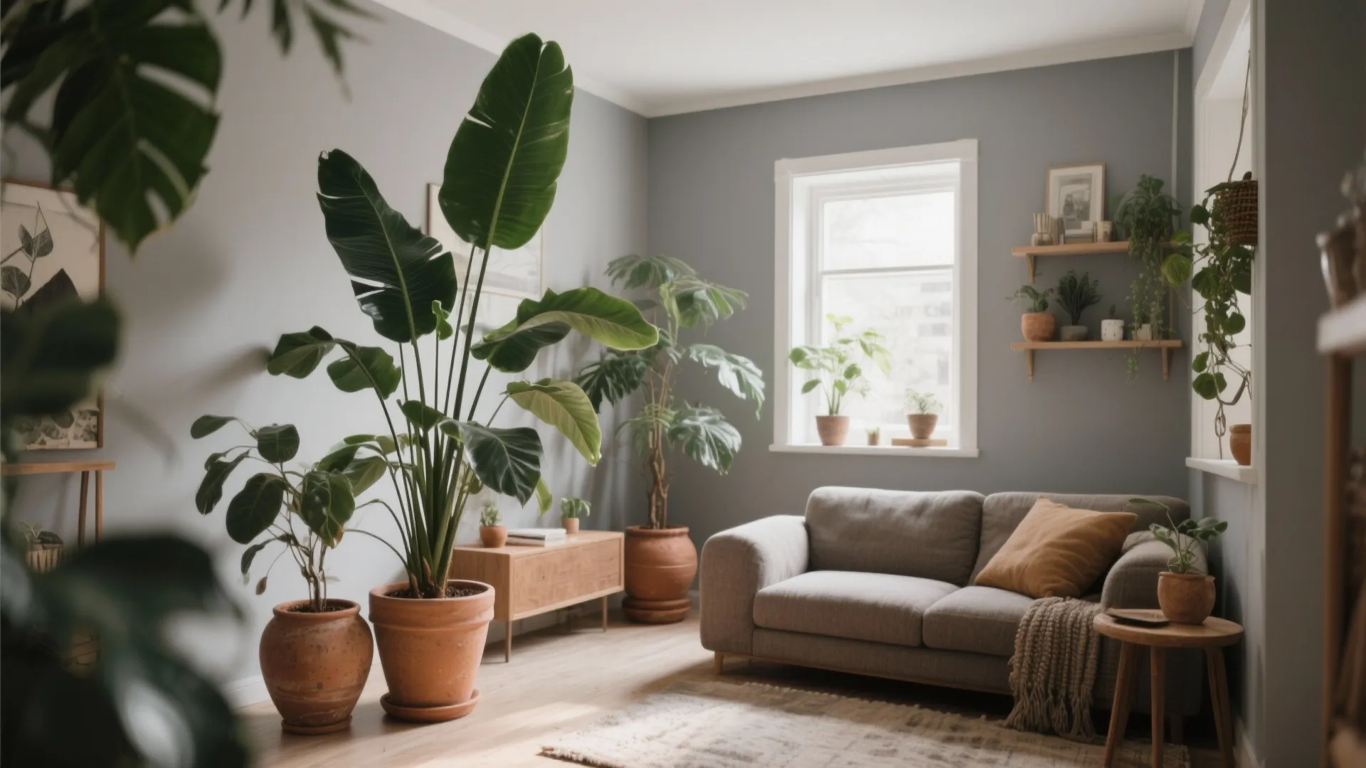 10. Indoor Plants in Earthy Pots