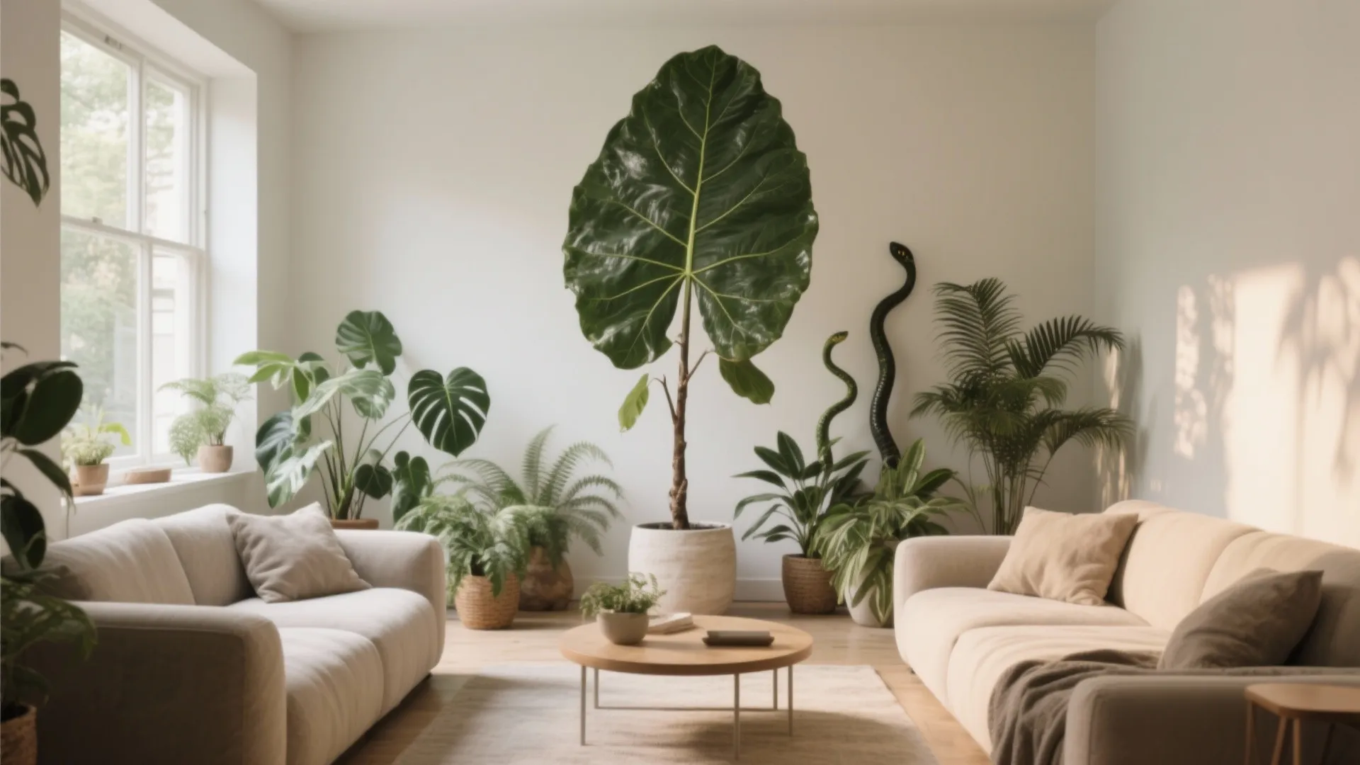 2. Indoor Plants as Natural Sculptures