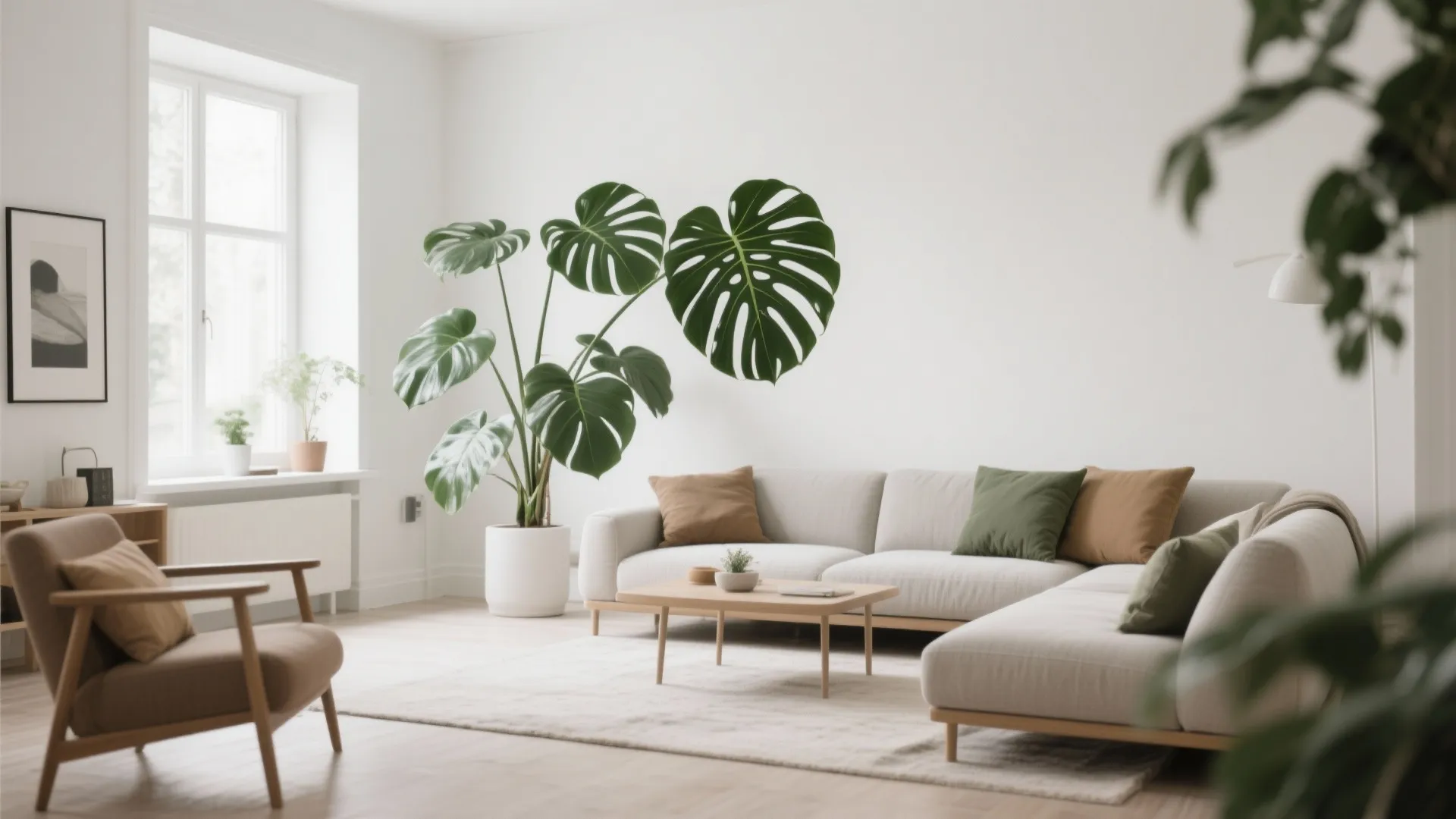 6. Indoor Plants for a Fresh Contrast