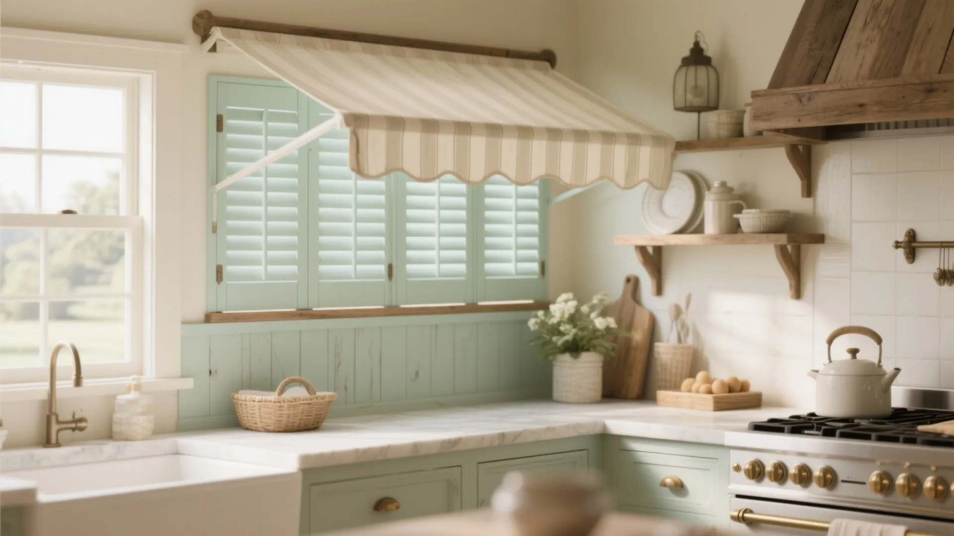 7. Indoor Shutter Awning