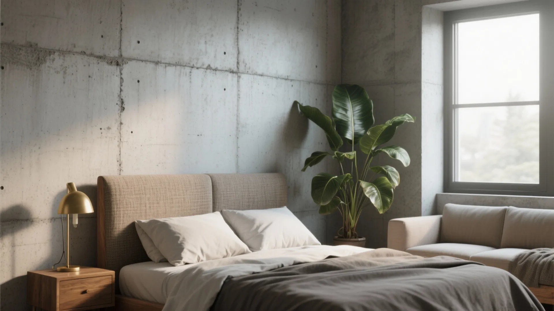 1. Industrial-chic accent wall