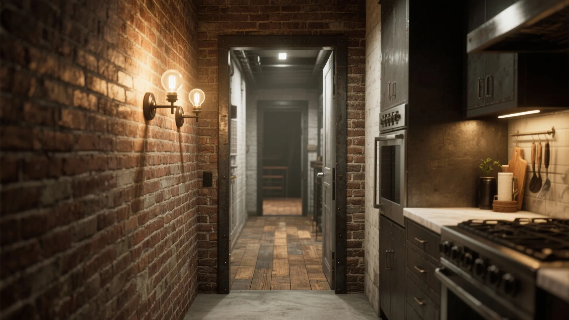 2. Industrial Double-Bulb Bar Sconce