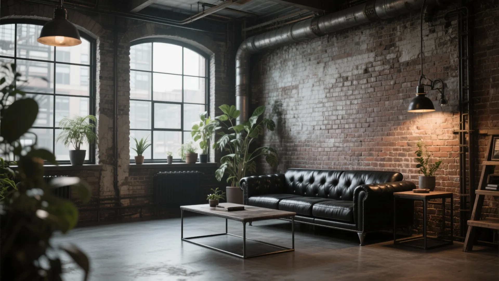 4. Industrial Chic with Metal Accents