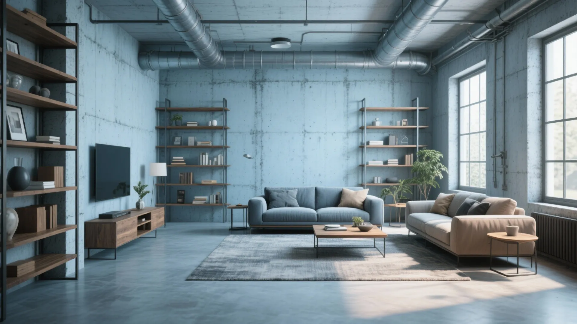 8. Industrial Blue Grey Elements