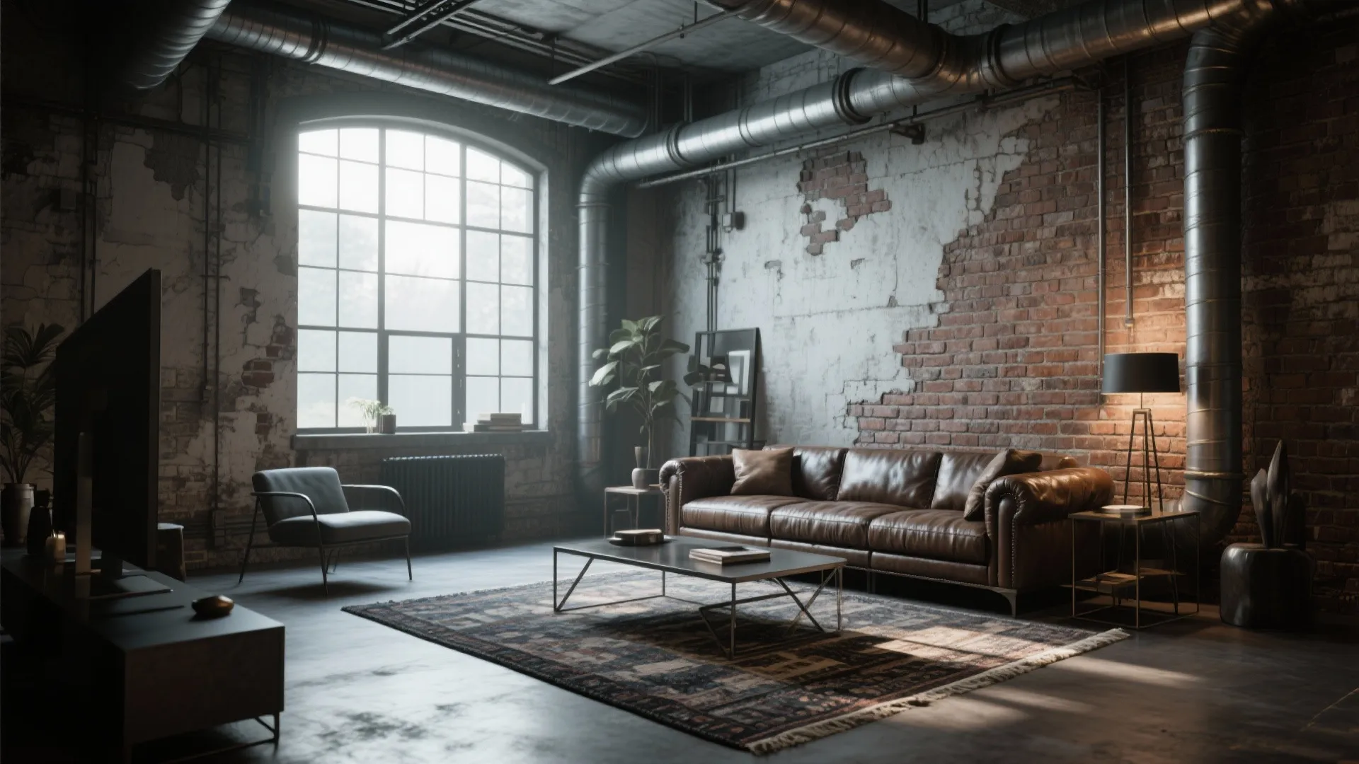 3. Industrial Loft Style