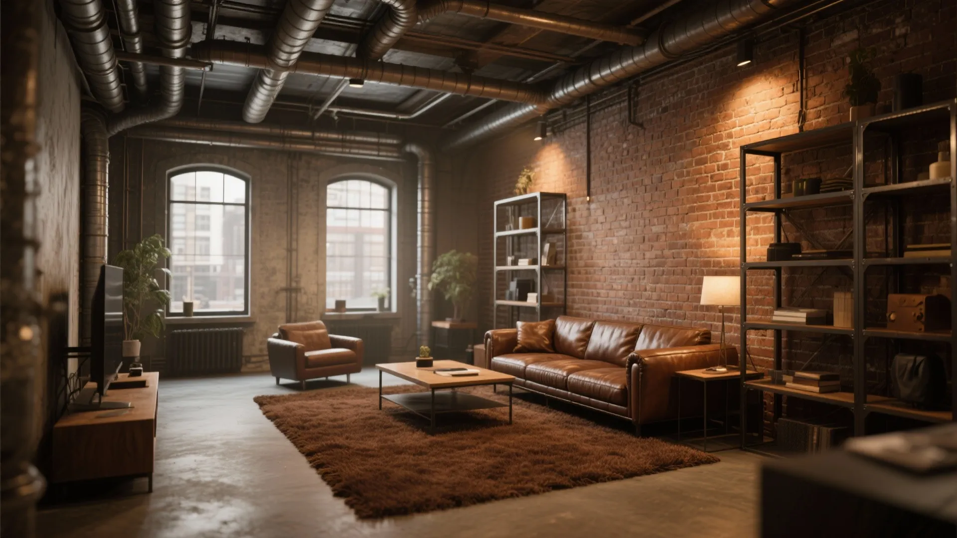 8. Industrial Edge with Metal Accents