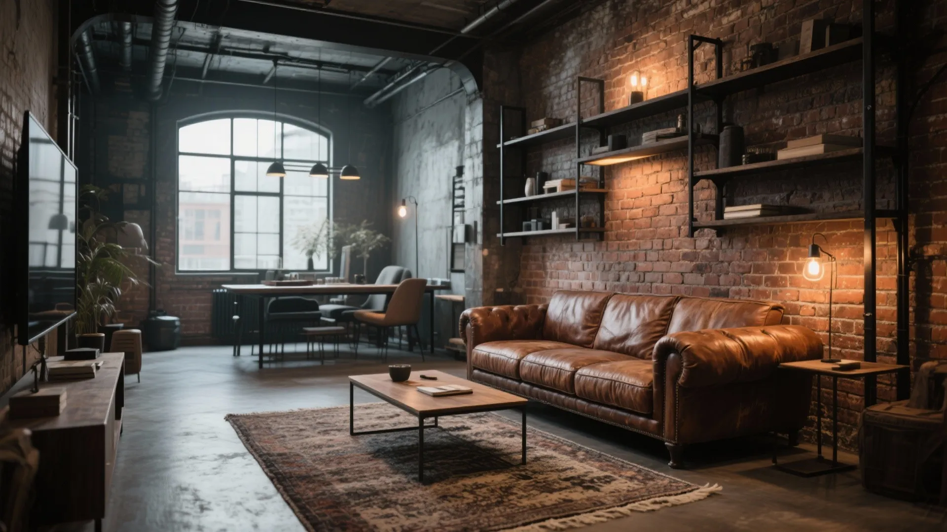 3. Industrial Loft Style