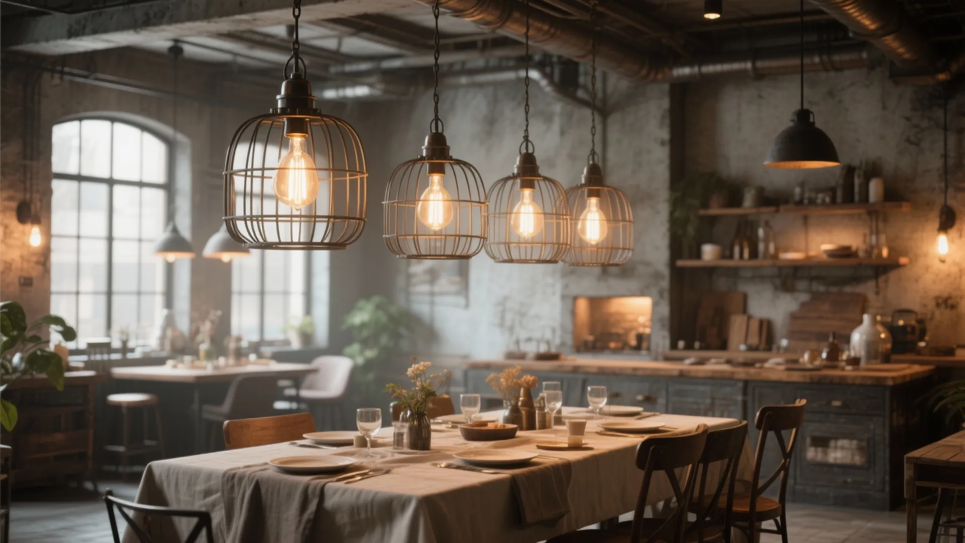 3. Industrial cage fixtures