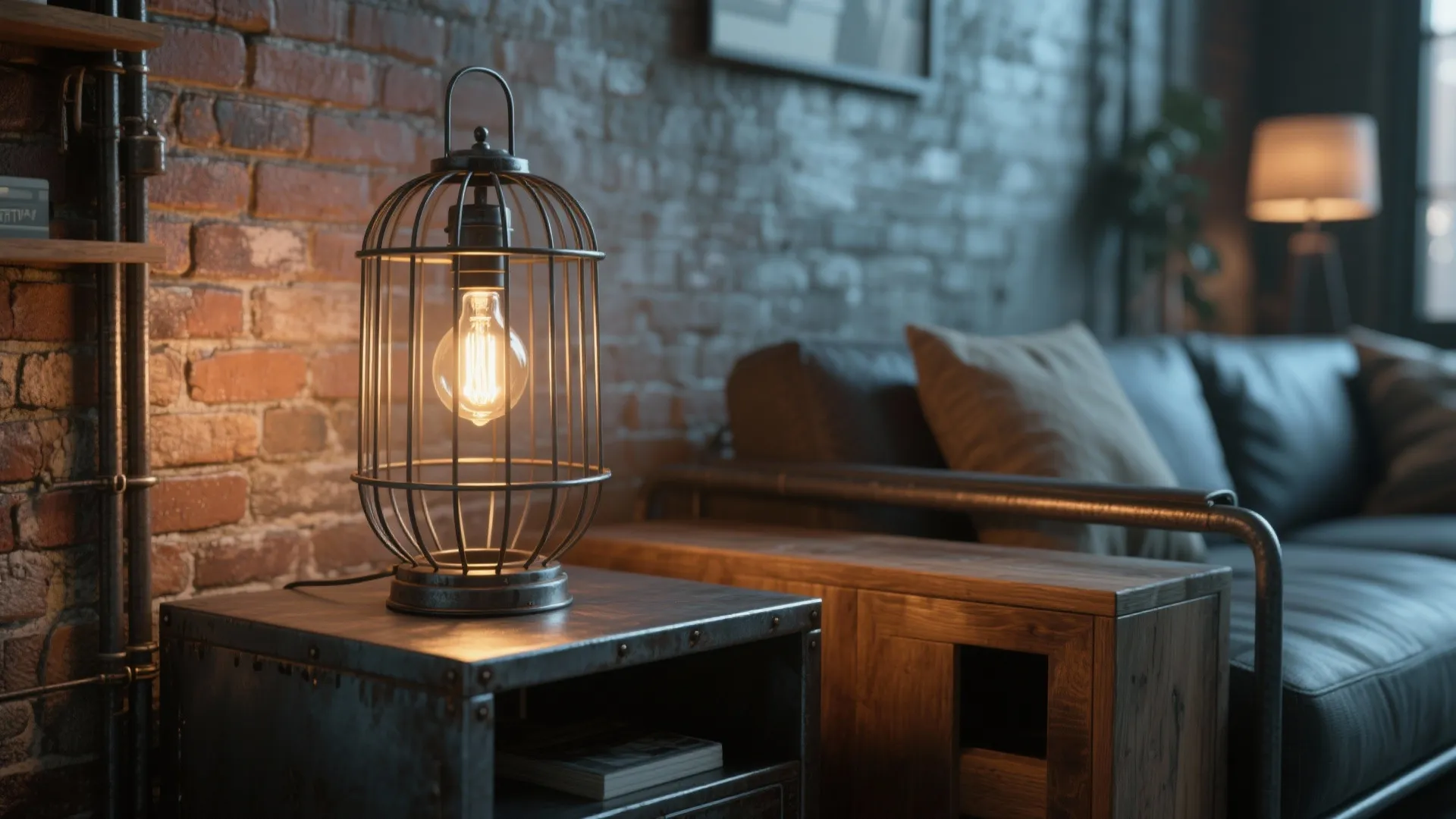 7. Industrial Cage Lamps