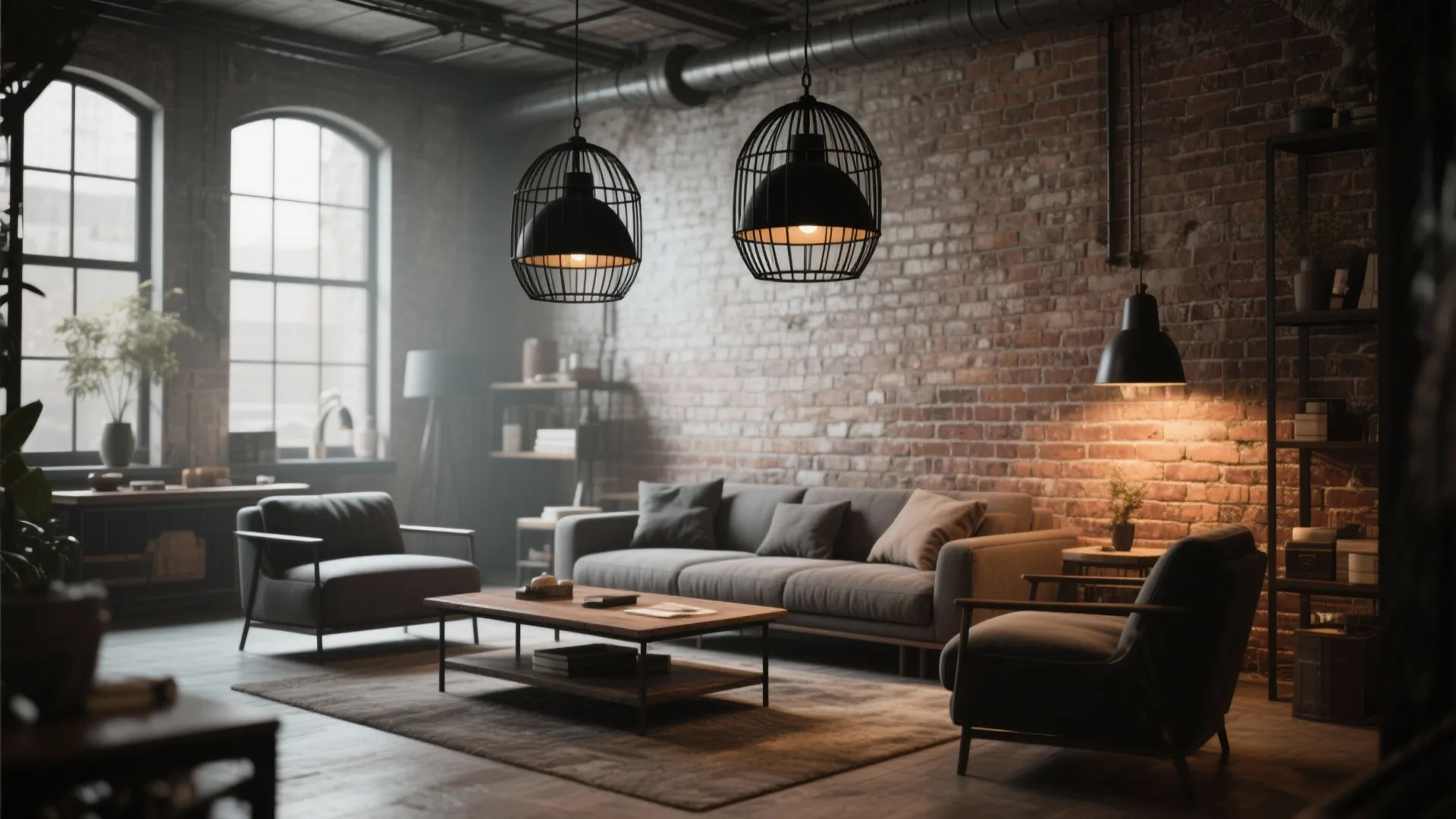 9. Industrial Cage Fixtures