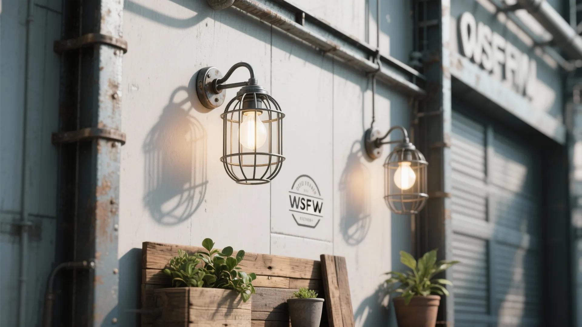 4. Industrial Cage Lights