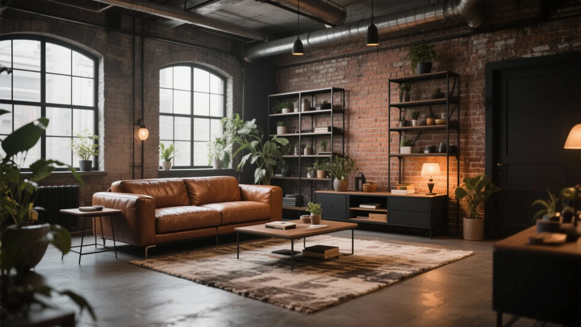 4. Industrial Loft Style