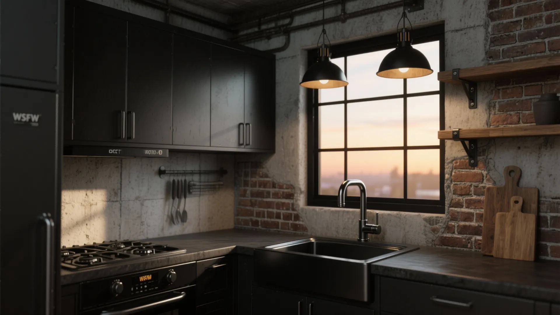 3. Industrial Charm in Compact Spaces