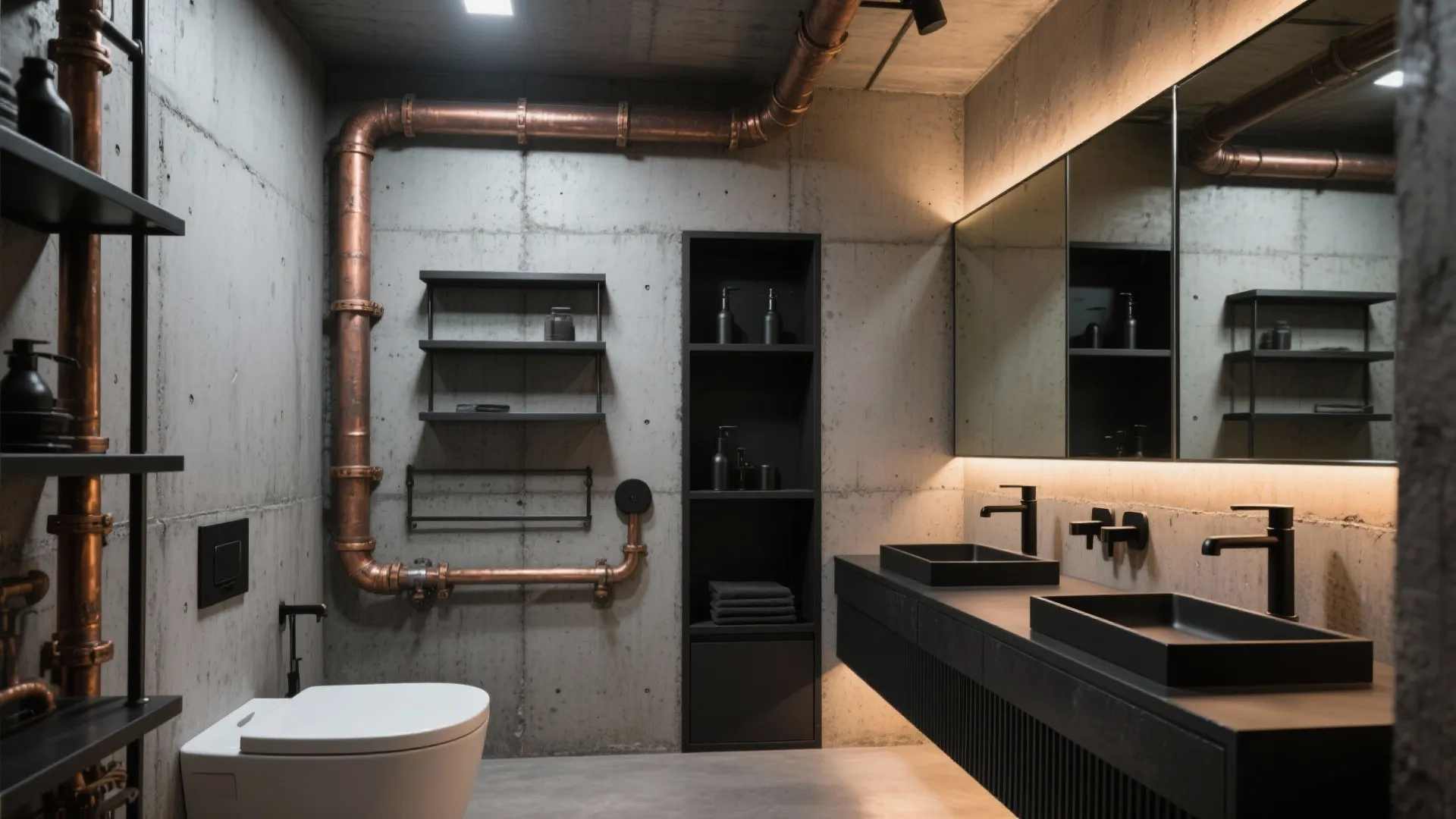 Idea 2: Industrial Chic Touches