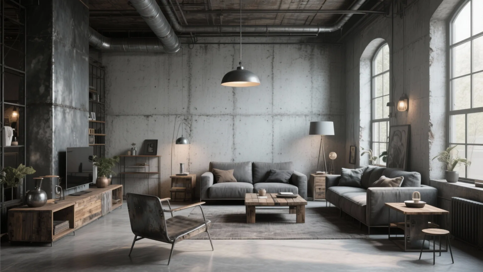 Industrial Concrete Gray
