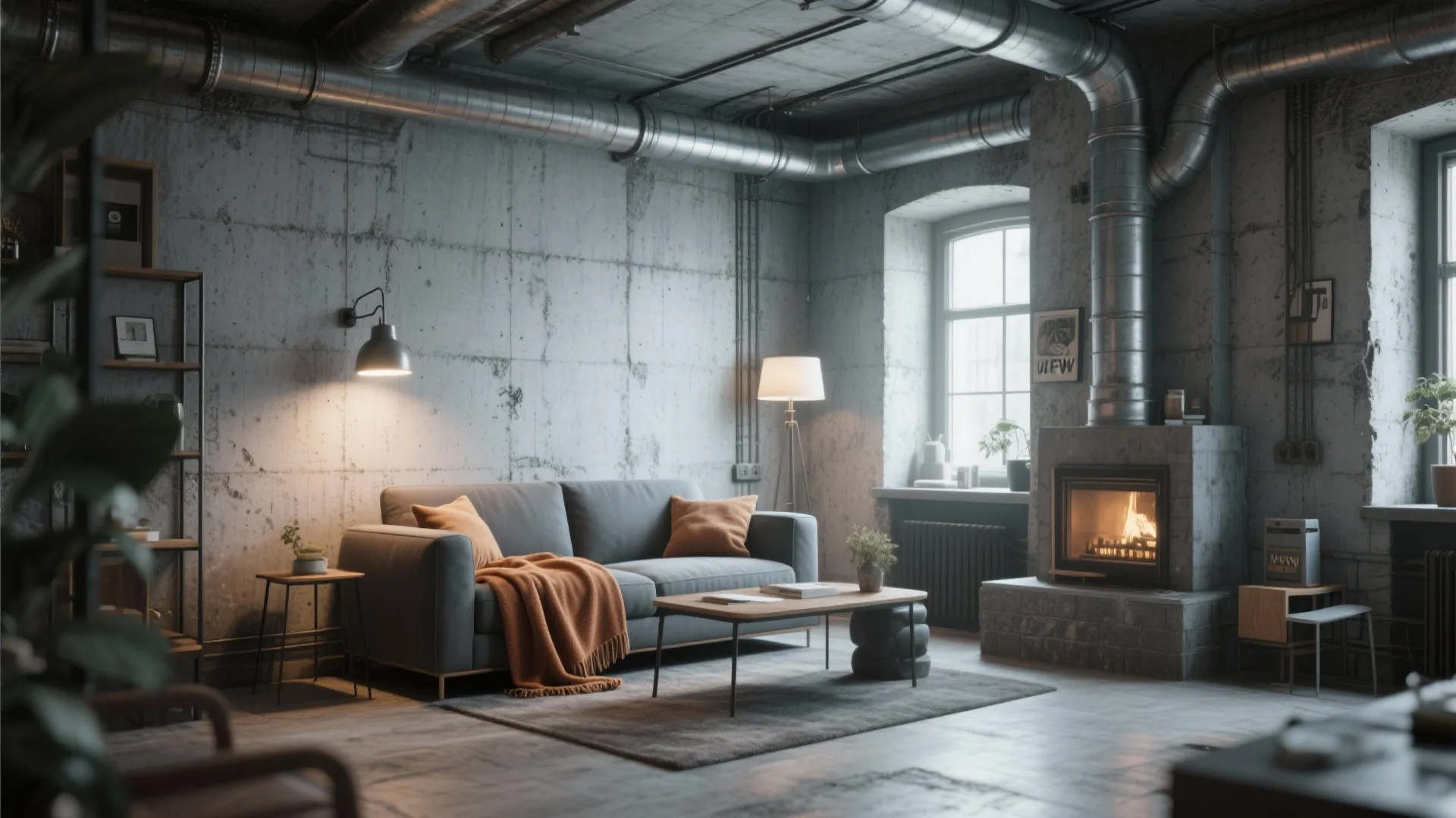 5. Industrial Concrete Grey