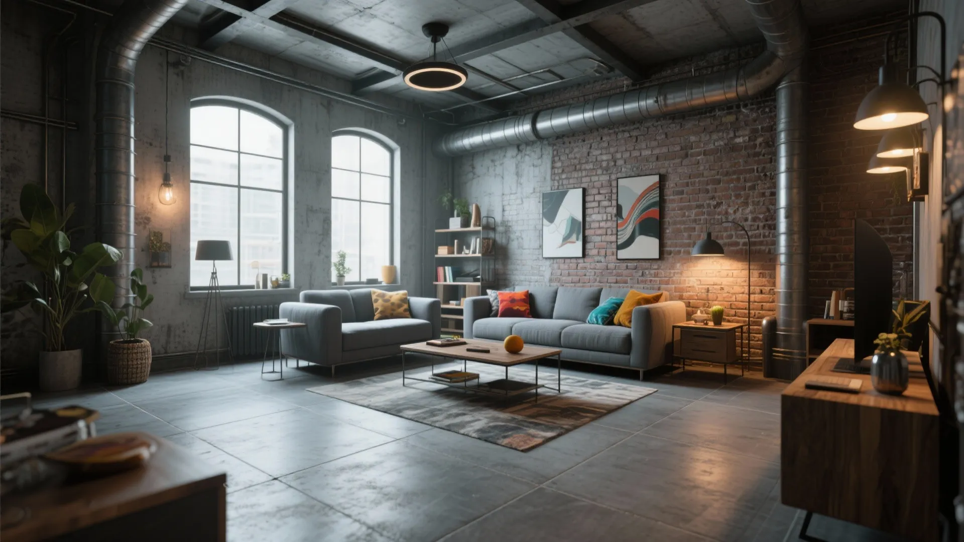 Industrial Concrete-look Tiles