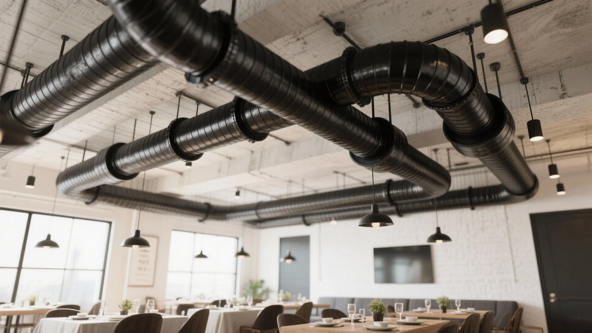 Exposed Industrial Ductwork