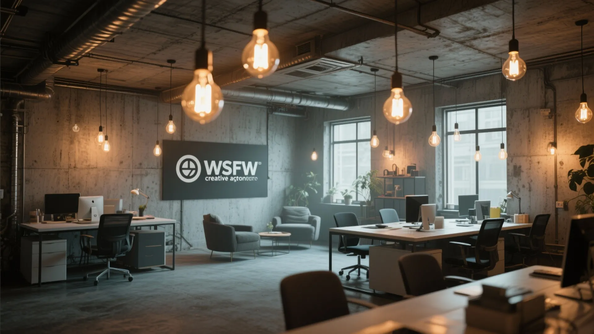 9. Industrial Style Exposed Bulbs