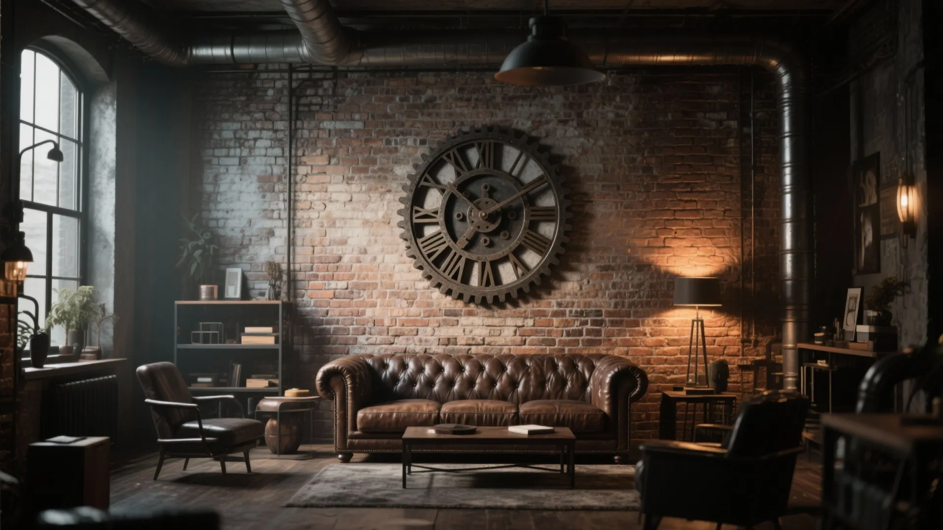 10. Vintage Industrial Gear Clocks