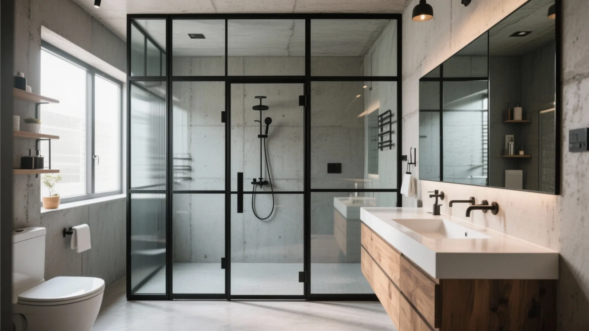 Tip 5: Industrial Glass Partitions