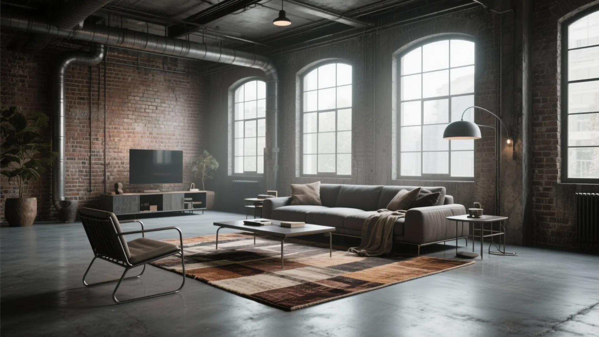 3. Industrial Gray Concrete