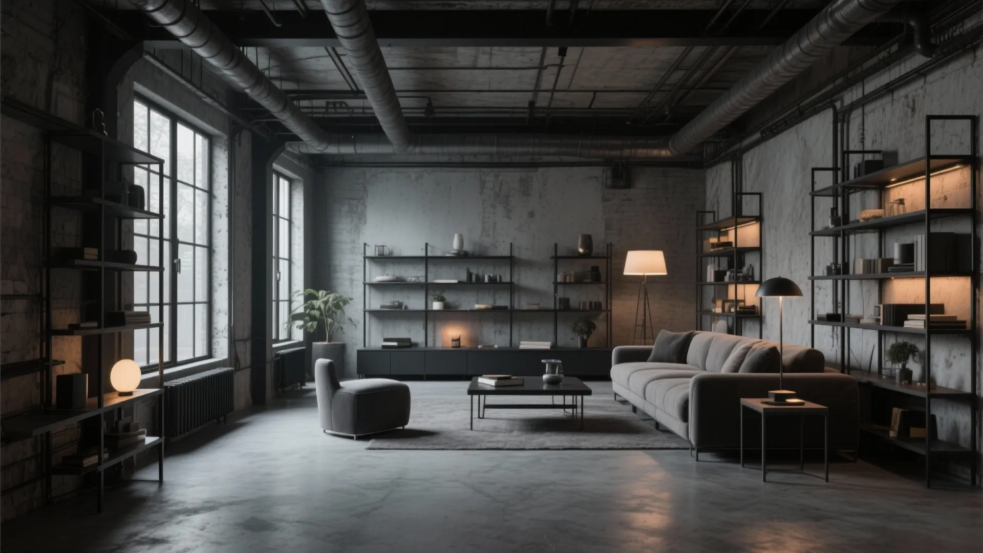 6. Industrial Chic with Metal Accents