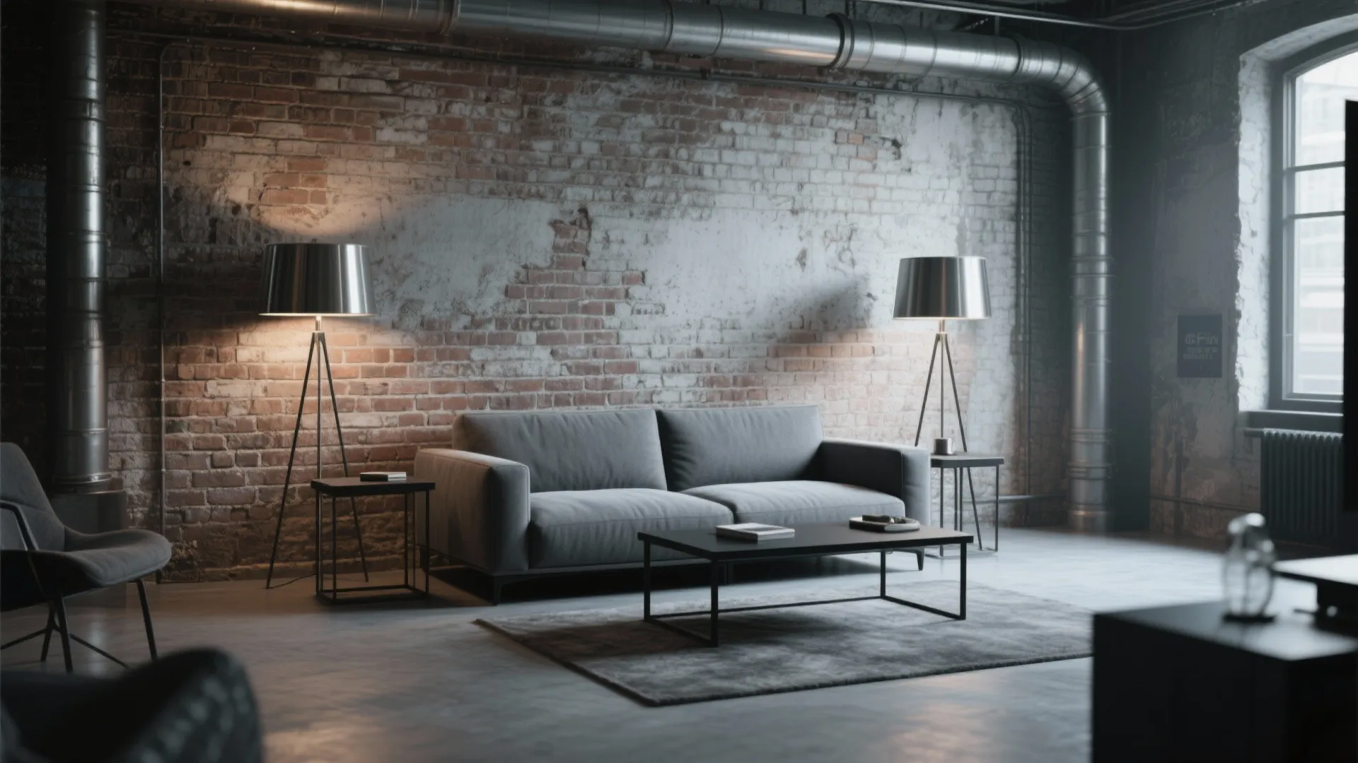 4. Industrial Edge with Metal Details