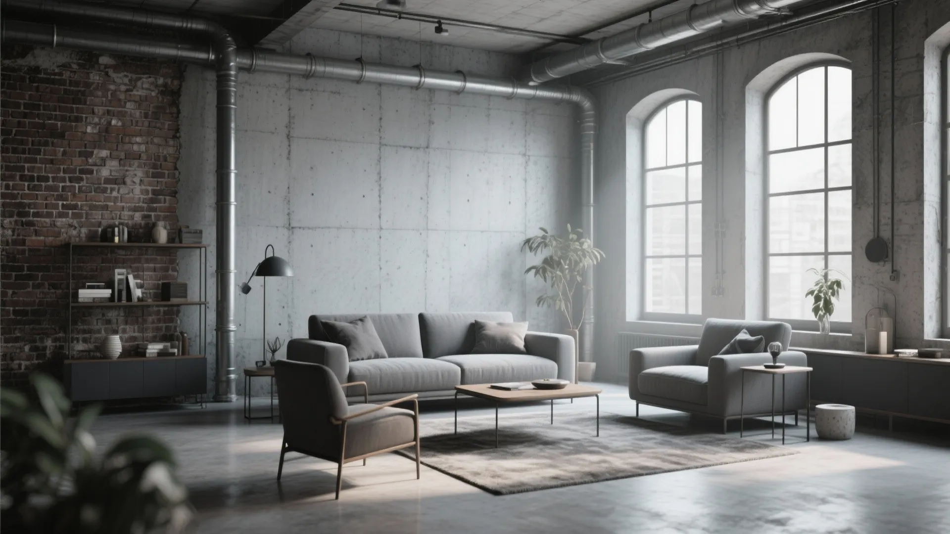 Industrial Concrete Grey