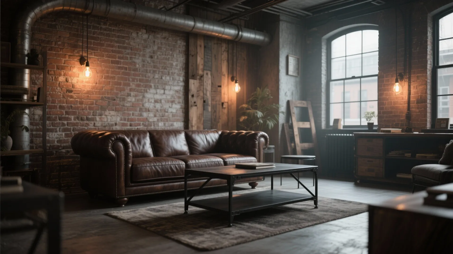 2. Industrial Chic with Metal Accents