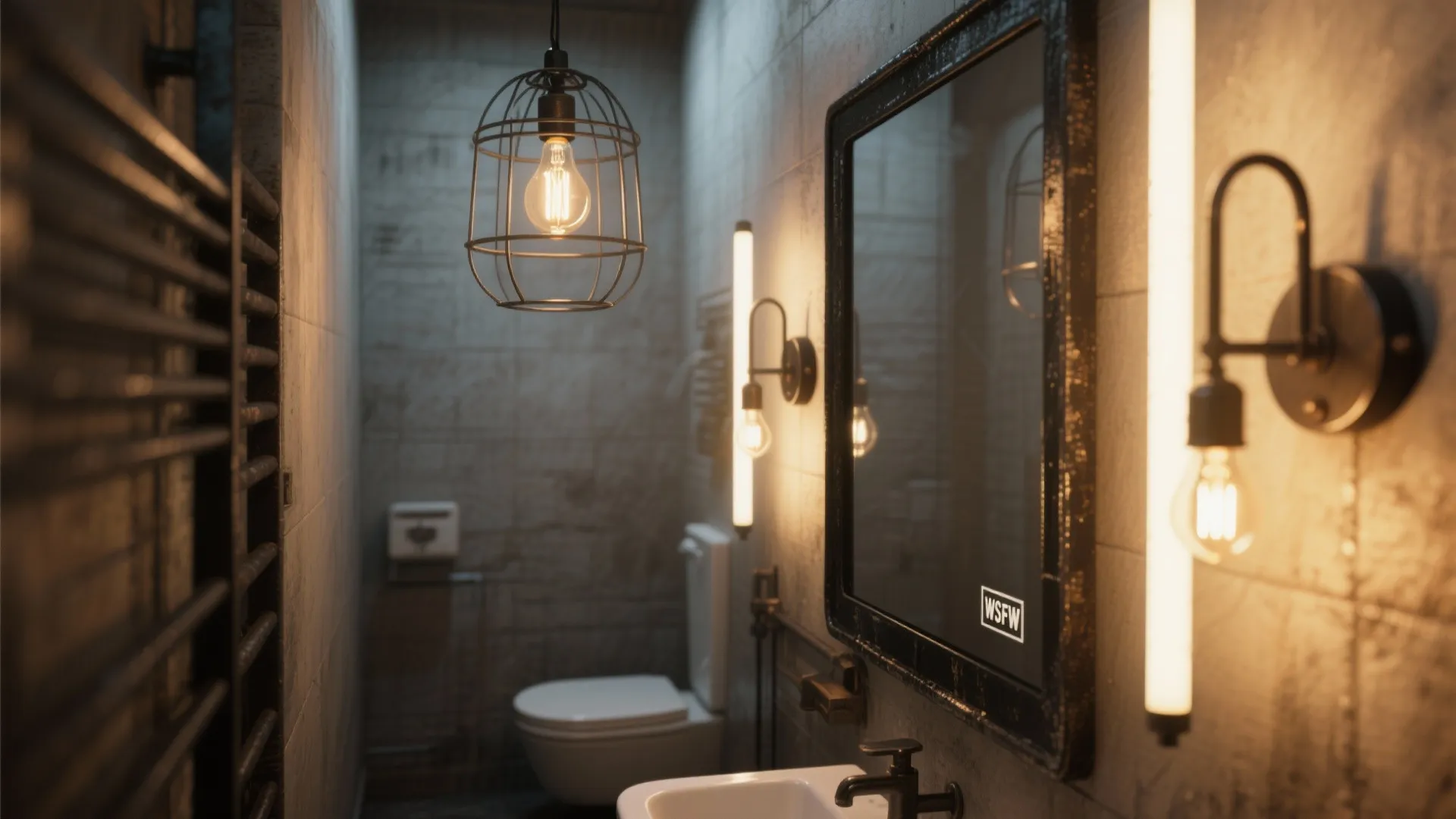 5. Lighting and mirrors that set the mood