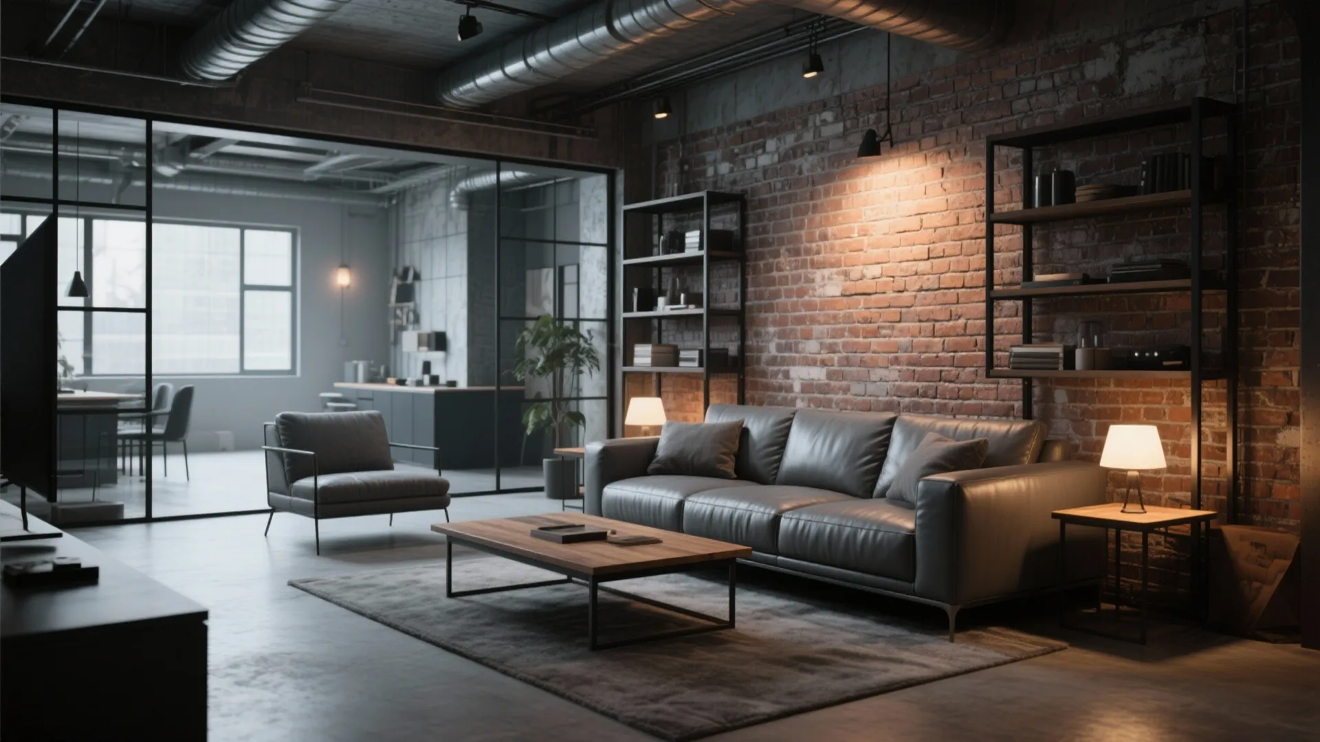 2. Industrial Loft Charm