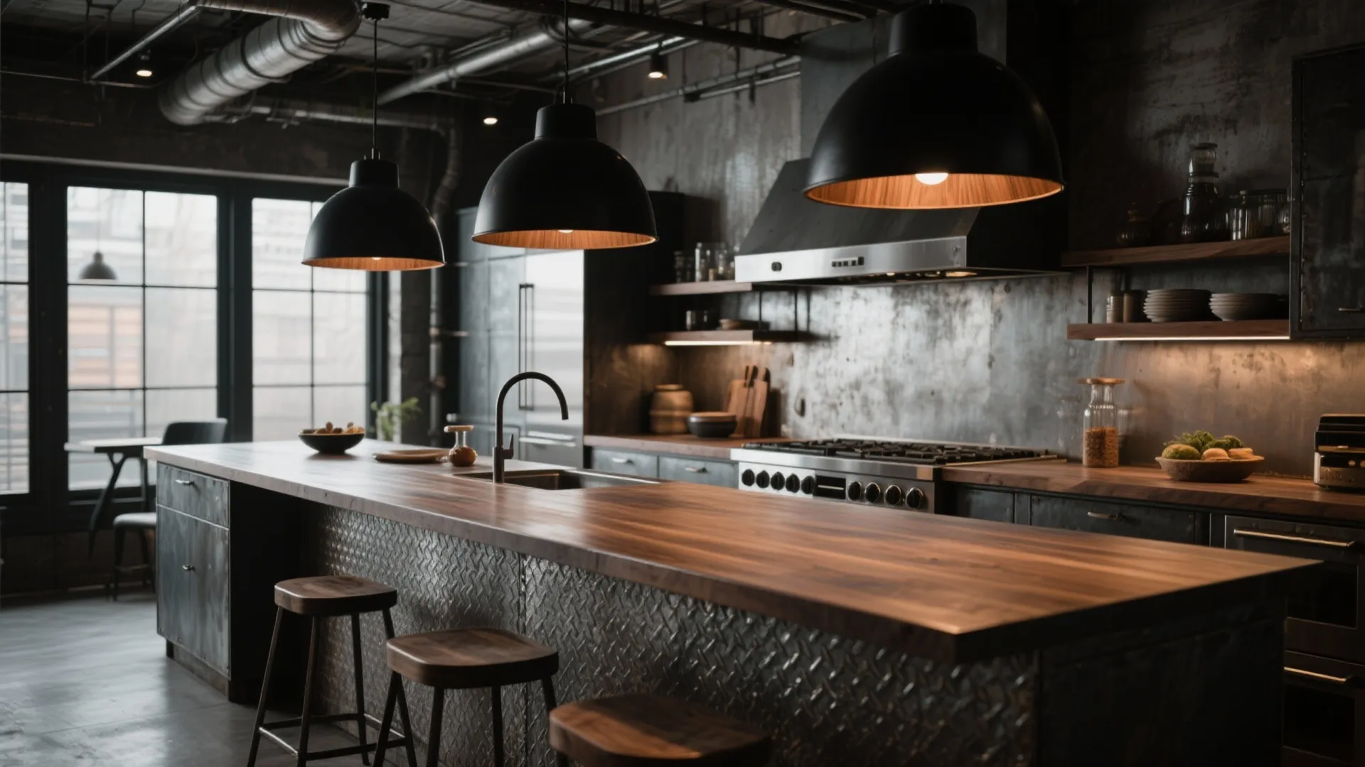 4. Industrial Metal Domes