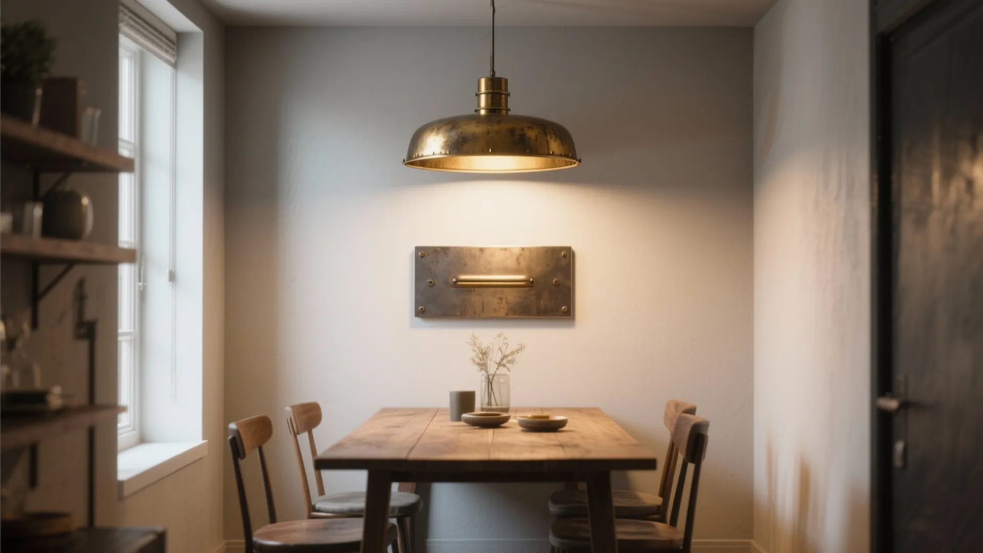 4. Industrial Metal Flush Mount