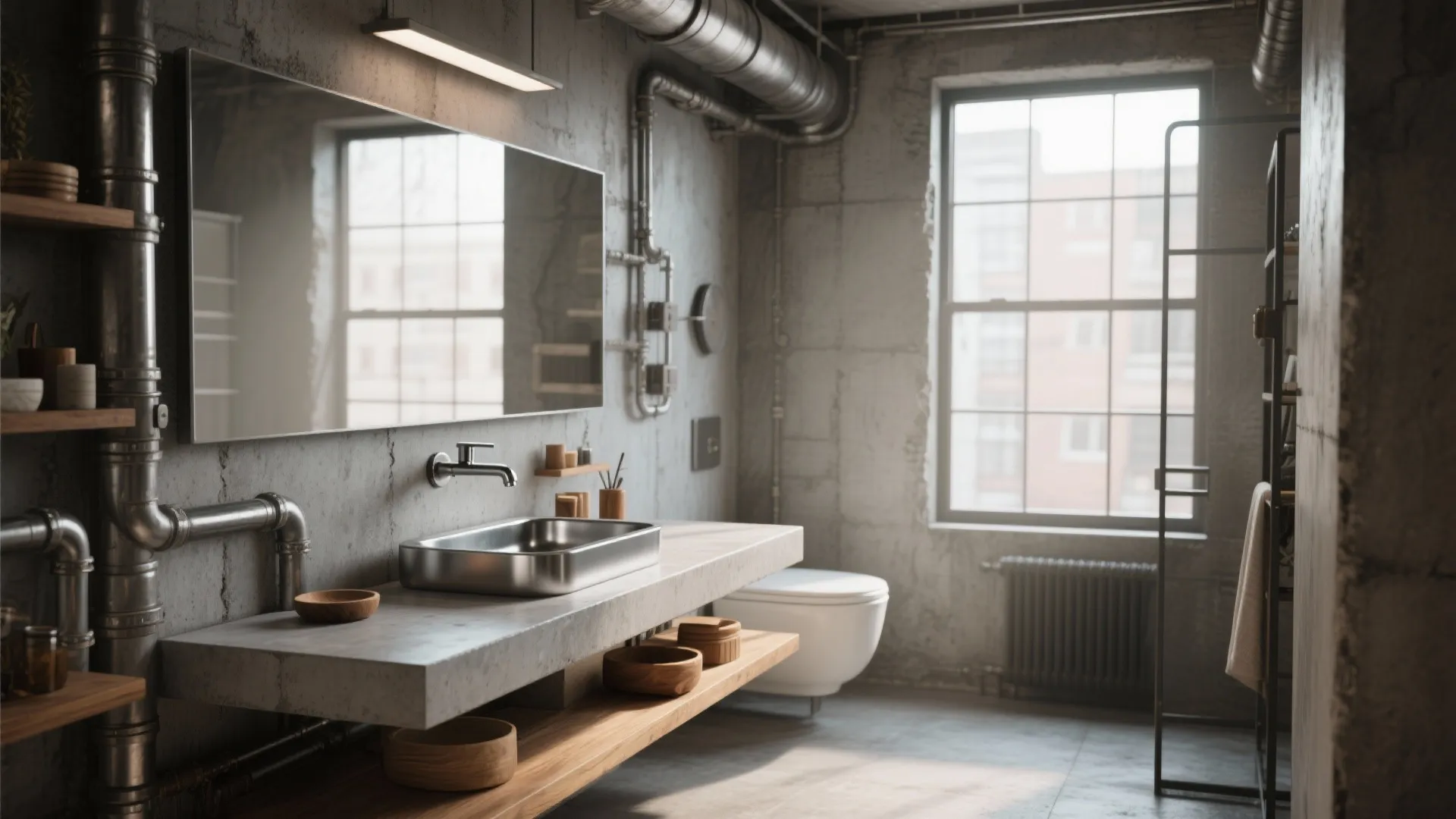 Metal Sink for Industrial Style