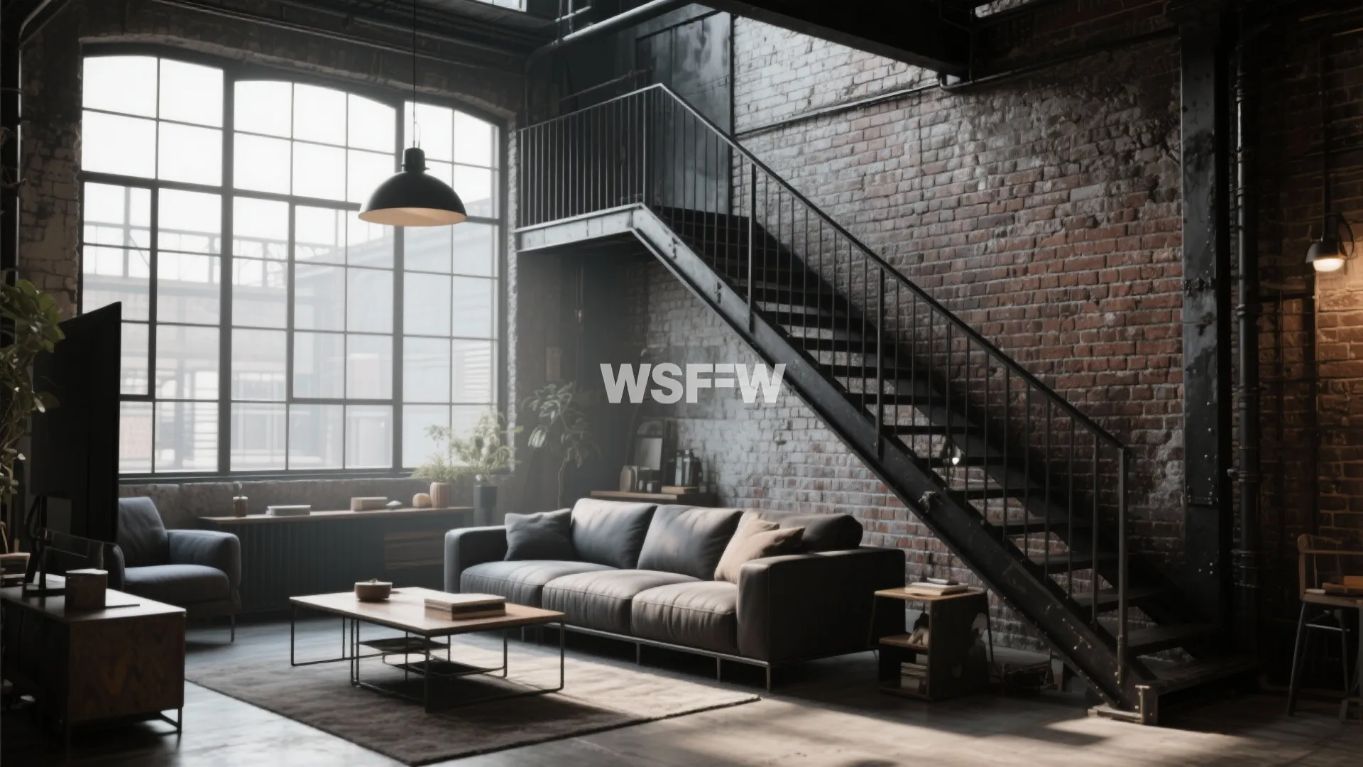 9. Industrial Metal Stairs