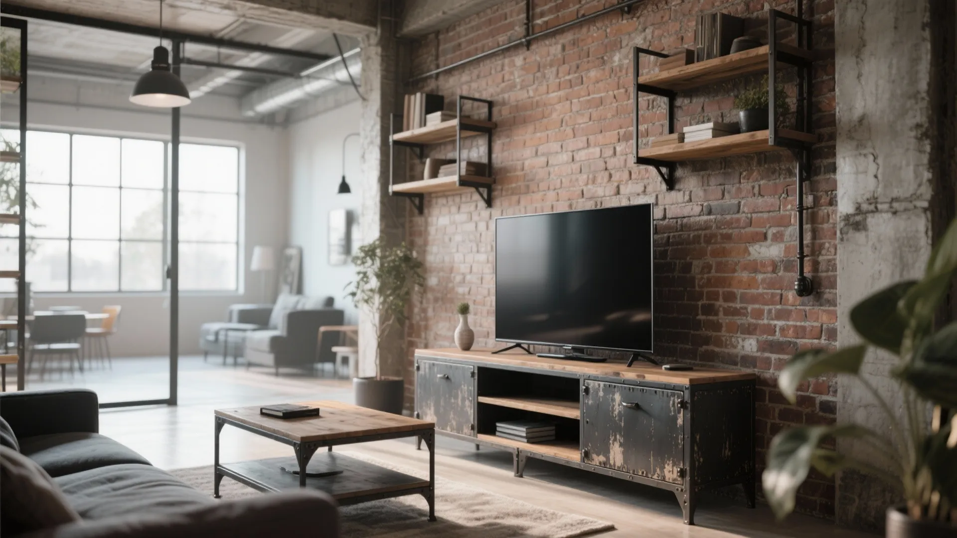 6. Industrial Metal Frame Stand