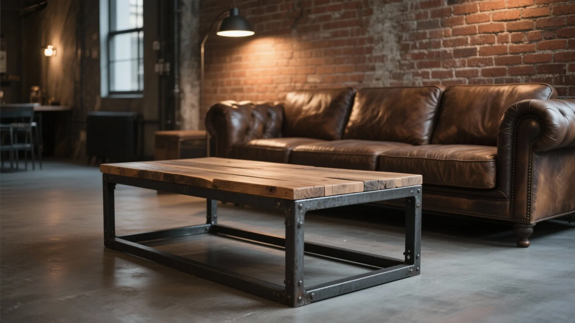 5. Industrial Metal and Wood Mix