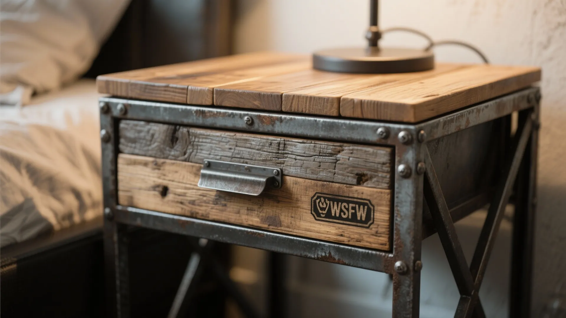 3. Industrial Nightstands