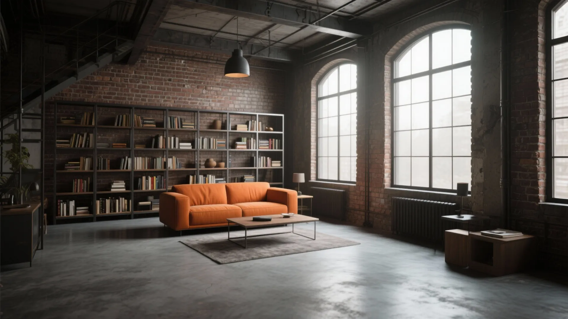 4. Industrial Chic Contrast