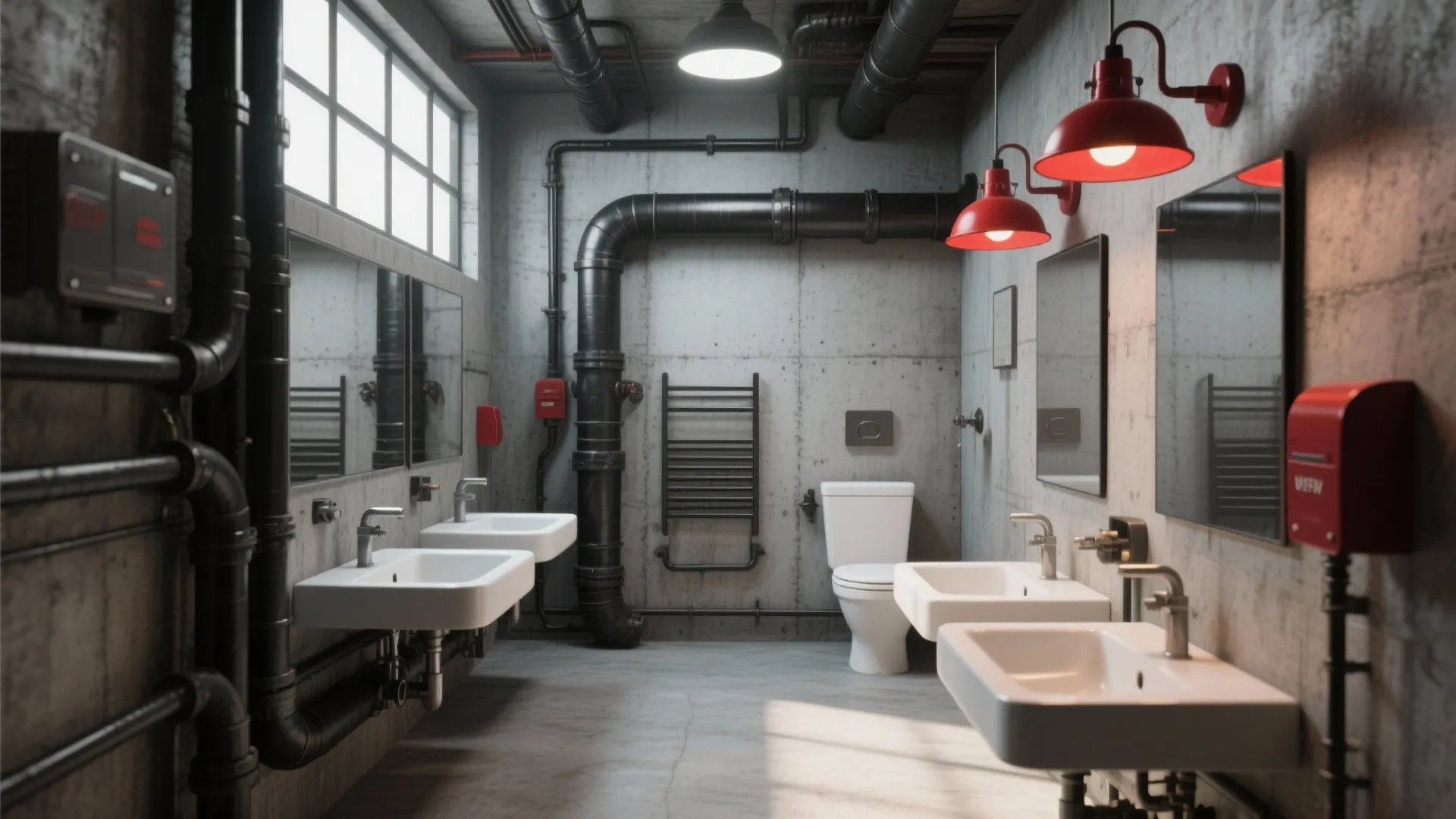 5. Industrial Red and Black