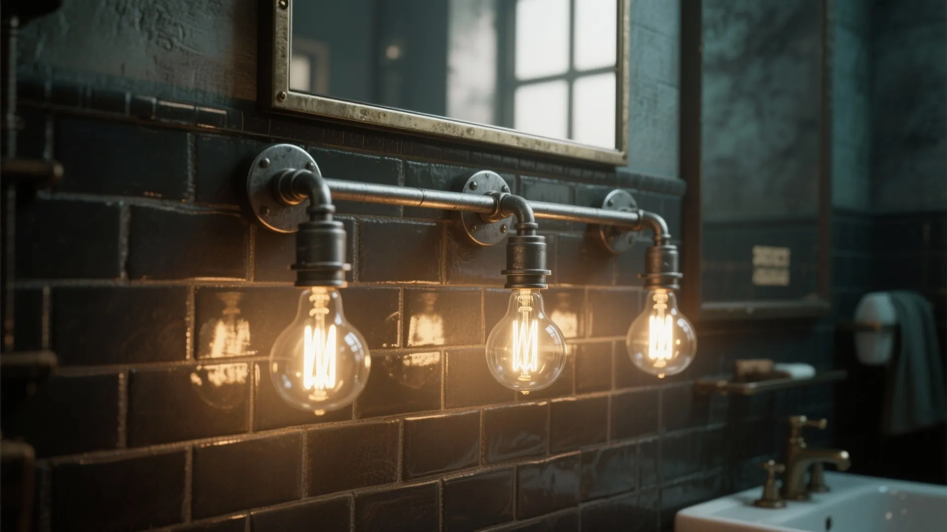 2. Industrial Sconce Row for Character