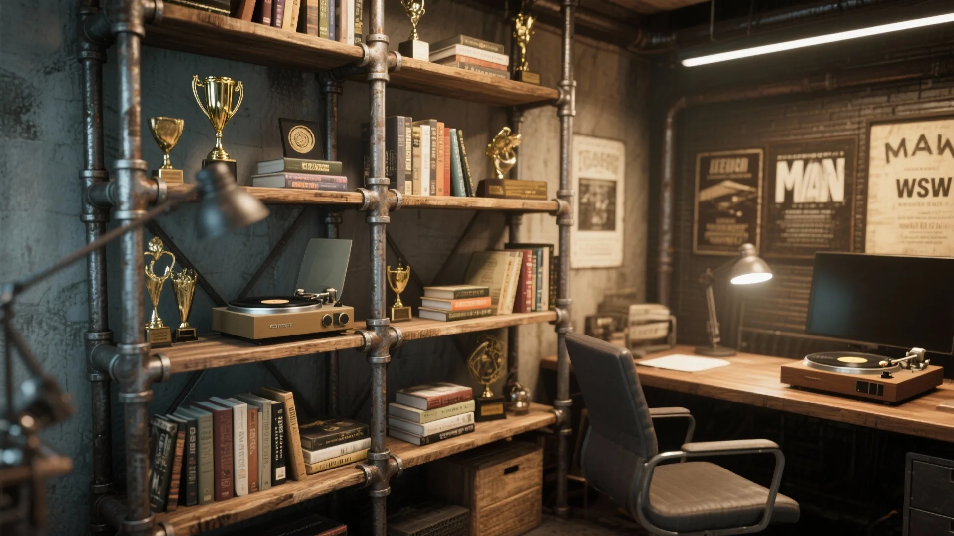 4. Industrial Shelving