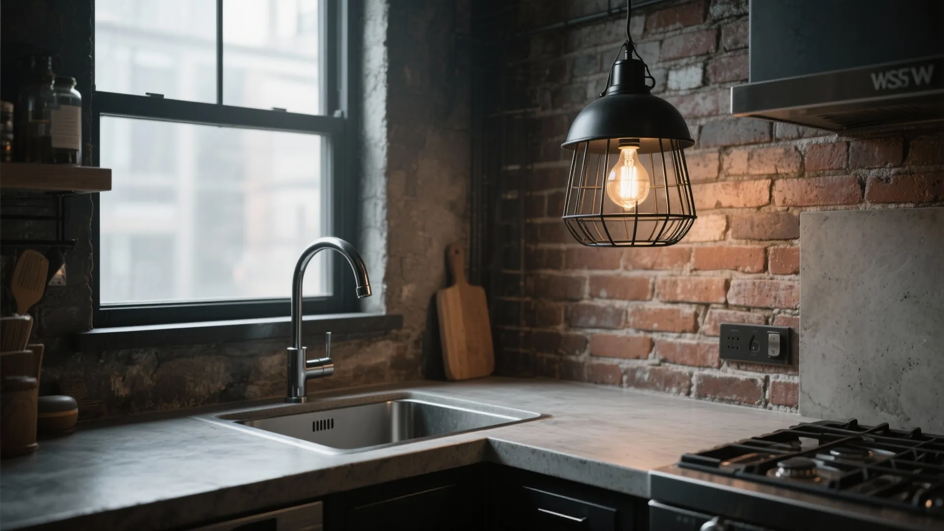 2. Industrial-Style Fixtures