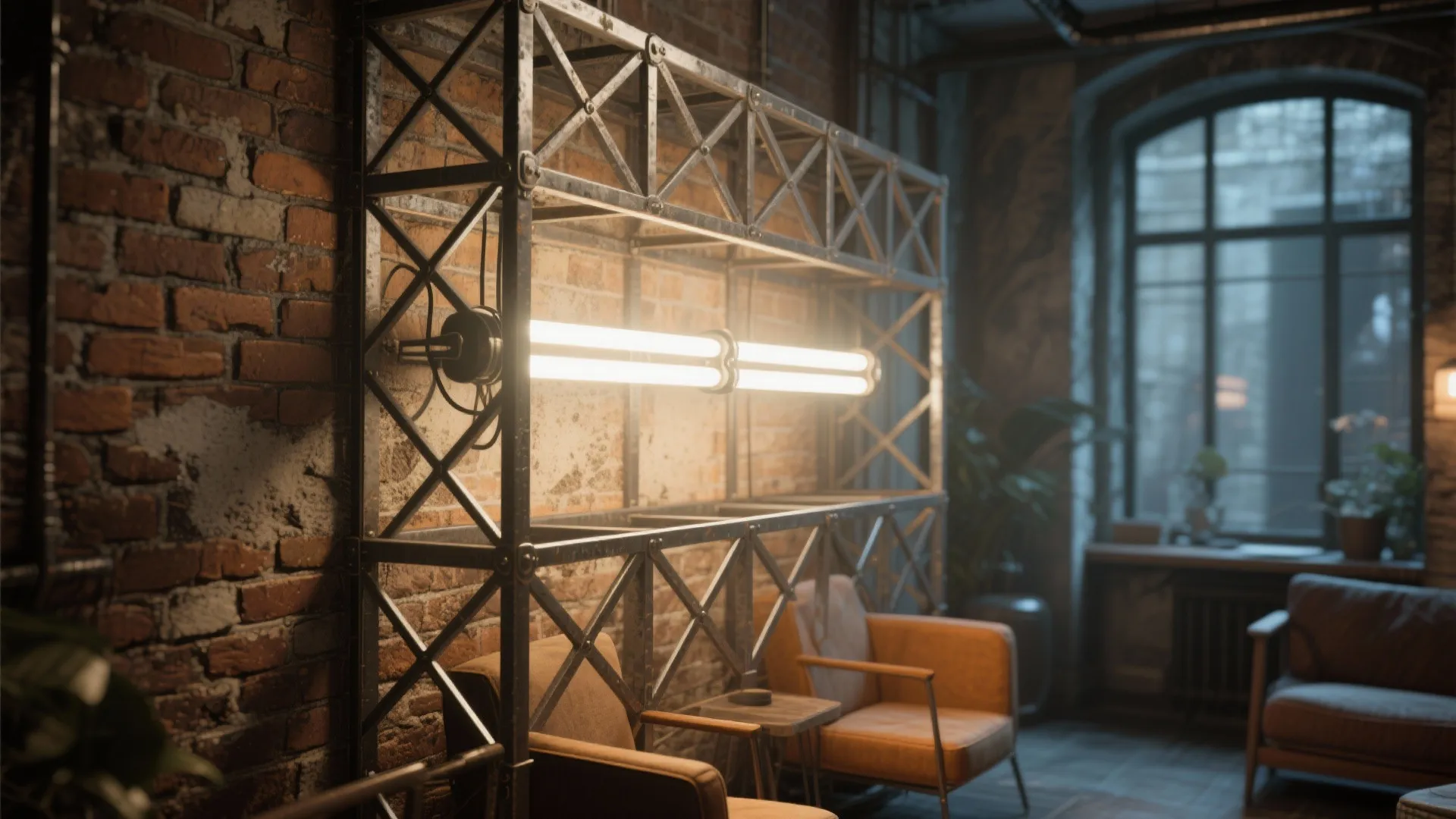 3. Industrial tube with decorative grid